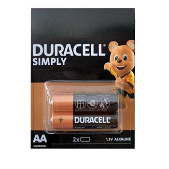 Duracell Sımply AA 1.5V Alkaline 2 Adet Kalın Kalem Pil LR/MN1500